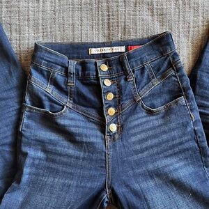 Celebrity Pink Women's Dark Blue High Rise Jeans